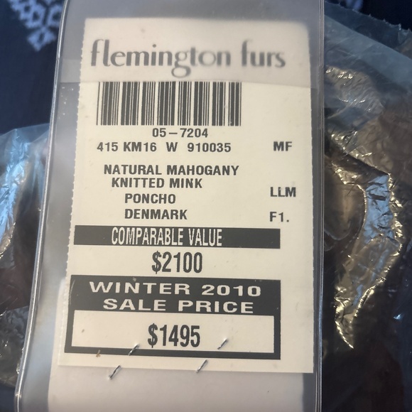 Mink Poncho - Picture 3 of 3